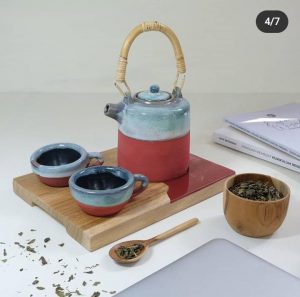 Teapot 600 mL Red