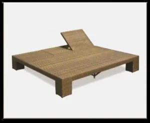 Synthetic Rattan Lounge chair