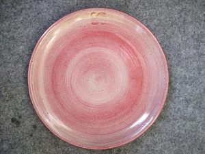 Assiette Céramique Rose 1