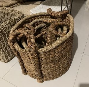 Bona Panier de 3 Naturel D : 200, 150, 100 cm