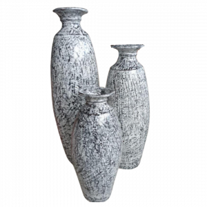 A Set of 3 Big Earth Lombok Pot - Image 5