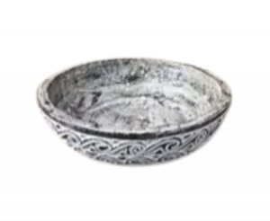 Carved bowl = - Bol sculpté Tribal