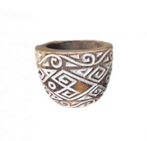 Palm Carved mug -Mug en Palmier Sculpté Tribal – Image 2