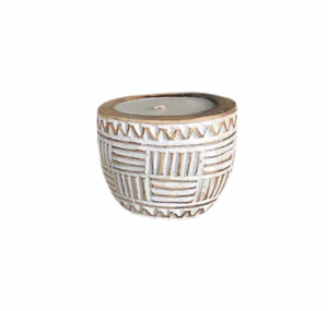 Painted Lombok Pot Green