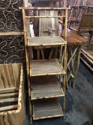 Etagère rotin et bambou - Etagère en rotin et bambou