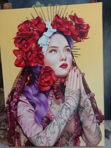Art de la peinture des femmes ethniques