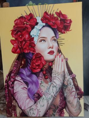 Art de la peinture des femmes ethniques