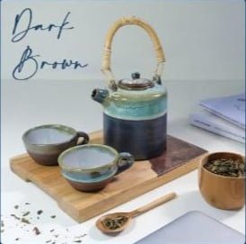 Teapot 600 mL Dark Brown