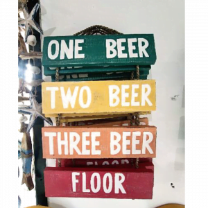 Décoration murale "Une bière, deux bières, trois bières, sol"