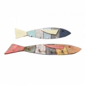 Cintre en bois Poisson rouge