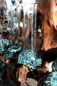 Décoration en verre design Fokus avec racines 9