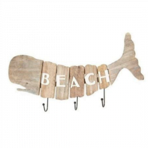 Wooden Whale Decor "Beach"