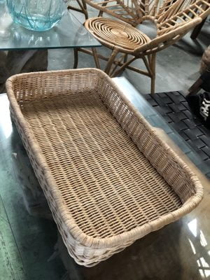 Rattan big basket - Plateau en rotin