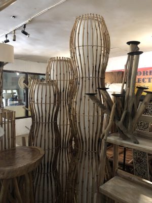 Bamboo lamp set