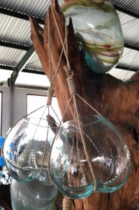 Décoration en verre design Fokus avec corde 2