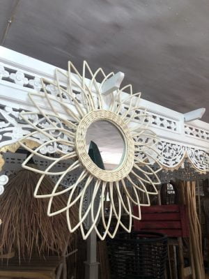 Rattan mirrors