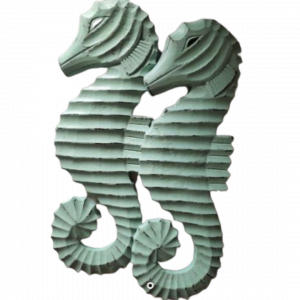 Wooden Sea Horse Decoration