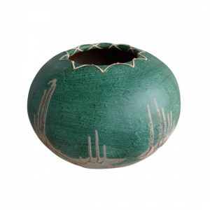 Round Pot with Rattan Top Lombok Pot - Image 2