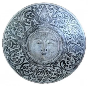 Sculpture ronde à motifs