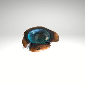 Bol en bois avec verre