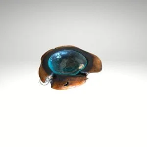 Bol en bois avec verre
