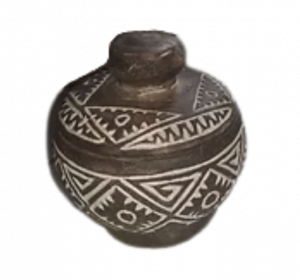 White Vas Lombok Pot