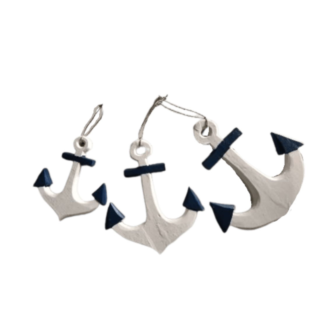 A Set Of 3 Anchor With Rope - L'atelier A Bali