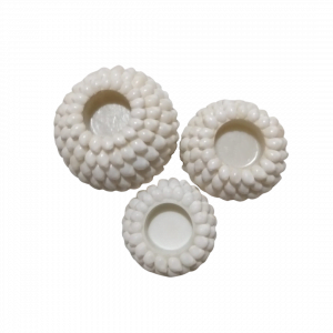 A set Of 3 Shells Candle pot