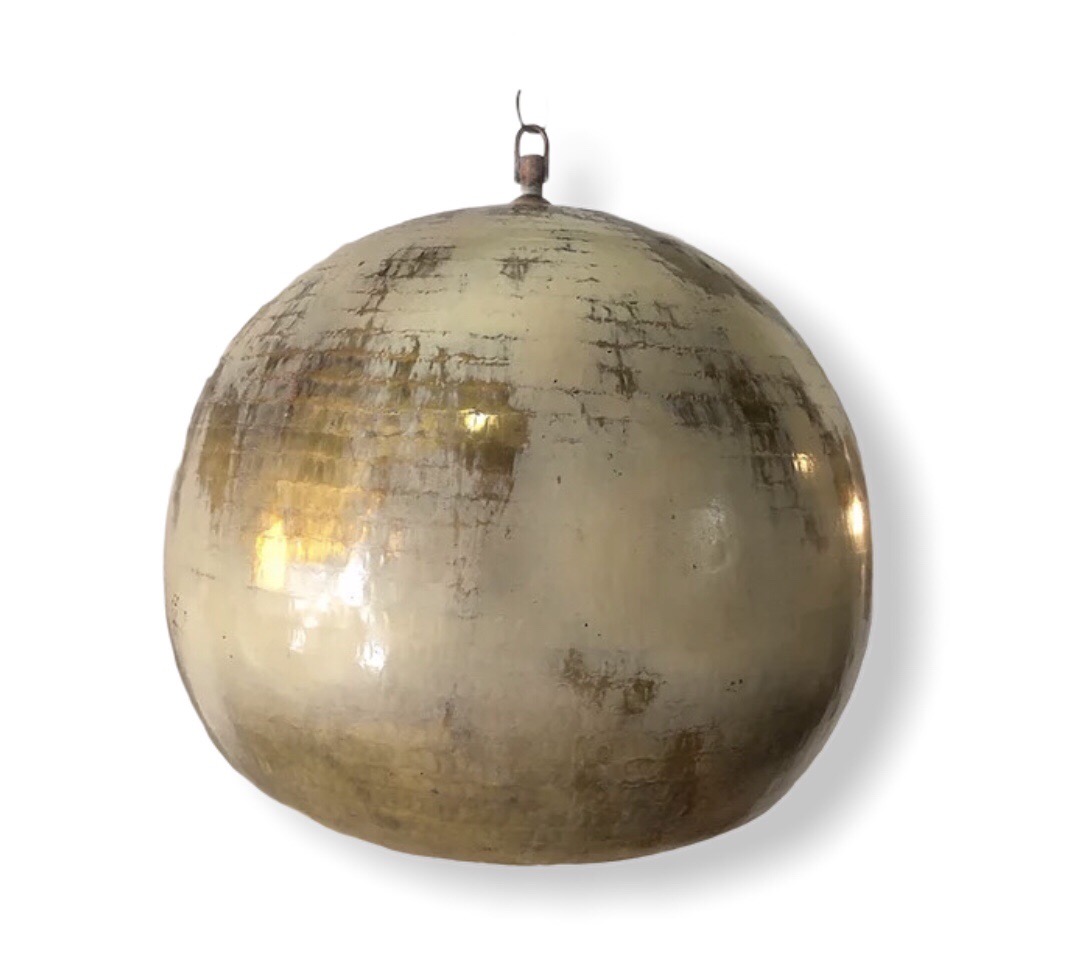 Lampe boule en cuivre - Lampe suspension Sphérique en Cuivre