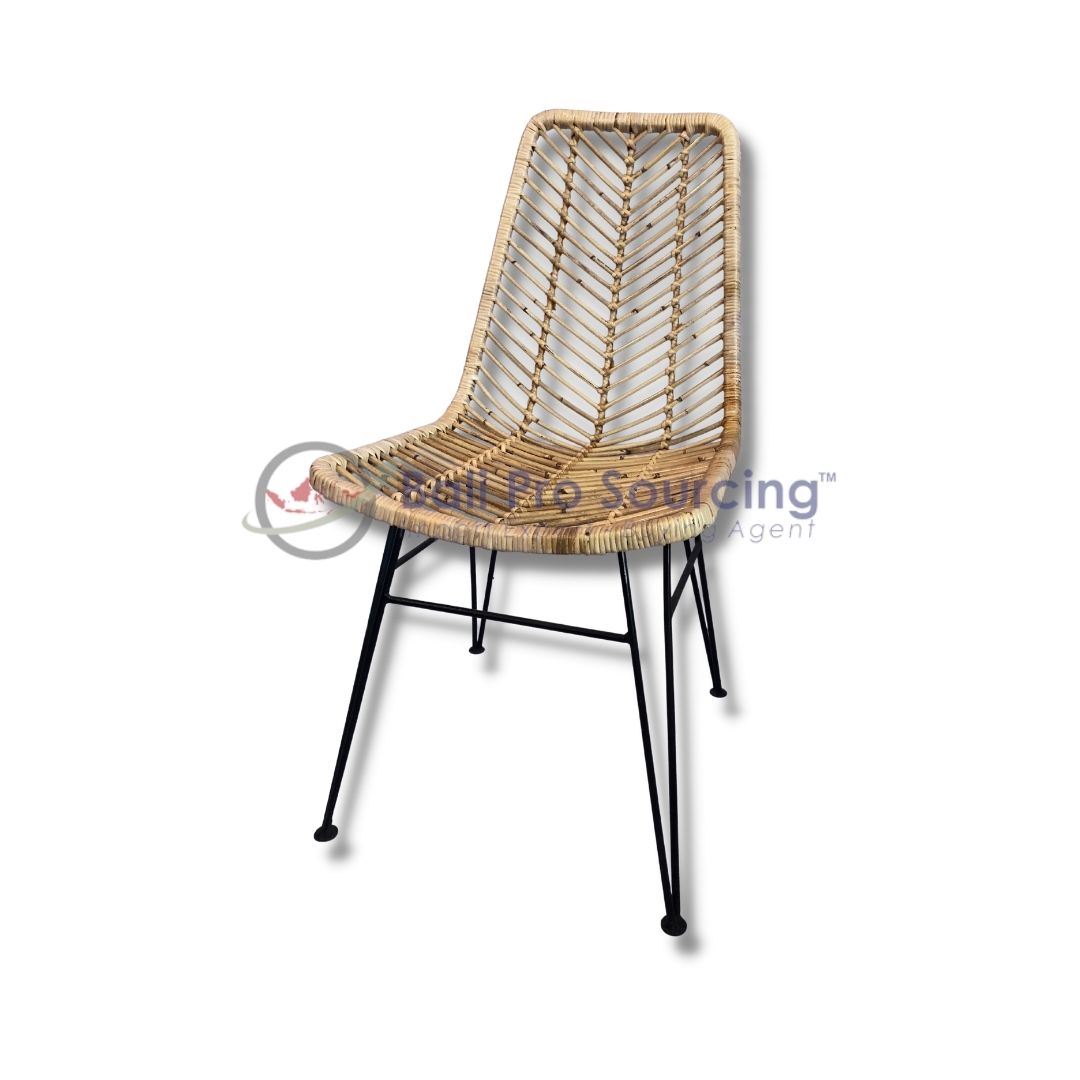 Chaise de salle à manger en rotin