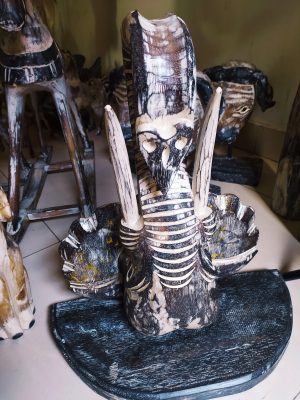 Elephant head Wooden decoration
