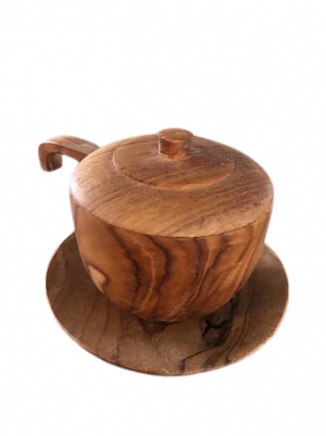 Expresso coffee wooden cup