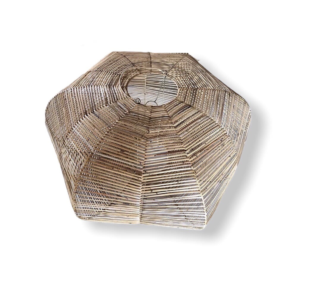 Hexagonal Rattan Lamp