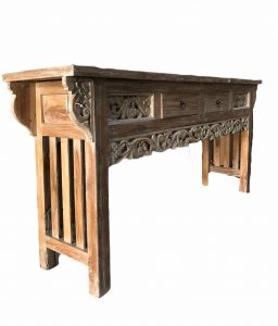 Grande Table Console en Bois