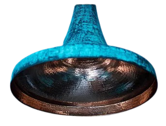 Lampe mexicaine en cuivre - Lampe Chapeau suspension bord large en cuivre