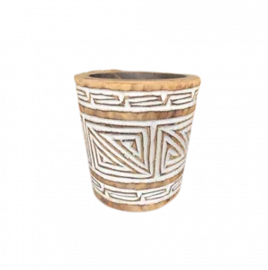 Palm Carved mug - Grand Mug sculpté en Palmier