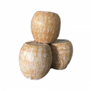 Palm Plain Candle -Pot ovale en Palmier Ethnique Bougie