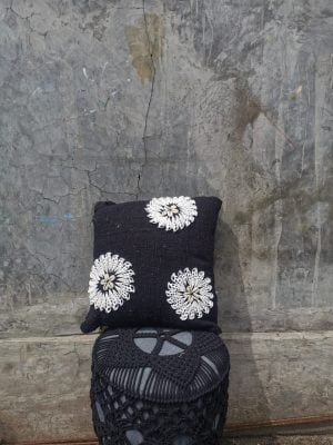 Shell pillow cover Black
