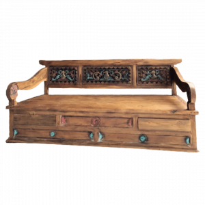 wooden sofa