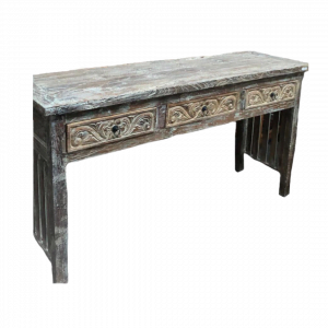 Table console en bois