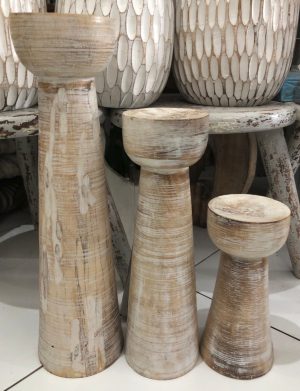 Décoration debout en bois