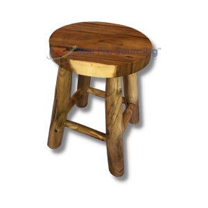 Tabouret en bois 4 pieds