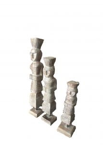 Décoration d'asmat en bois