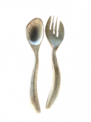 Wooden spoon and fork