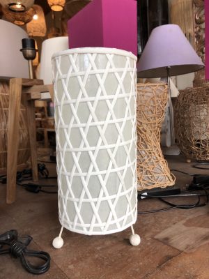 Small rattan synthetic lamp