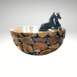 Table ronde en bois Kesya
