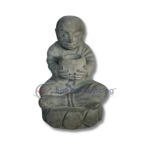 Statue Shaolin tenant un bol Bali STA0184