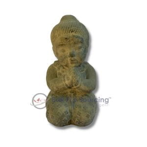 Statue garçon priant Bali STA0051