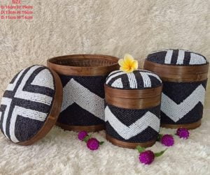 Coffret 3 Perles Et Bambou Bali