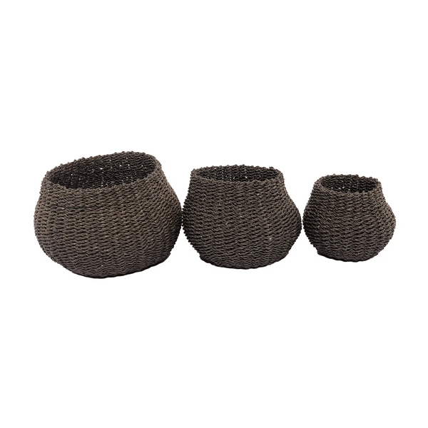 Un Ensemble De 3 Paniers Cika Naturels